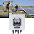 Solar Combiner Box DC1000V IP67 Transparent Panel Photovoltaic Combiner Box for RV. 