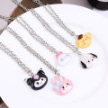 Sanrio Figure Necklace Kuromi Cartoon Metal Necklace Pendant Kawaii Women Girl Party Birthday Jewelry Gift 1Pcs. 