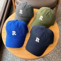 Men and Woman's Baseball Caps кепка женская Adjustable Casual Embroidered Letter R Cotton Sun Hats Unisex Solid Color Visor Hat.