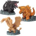 12CM Deformation King King Dinosaur monster King Ghidorah Burning Assembled Action Figure Model Collectible Toy Gi. 