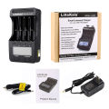 Liitokala Lii-500 4 Slots Smart Intelligent Battery Charger Kit For 3.7V Li-Ion & 1.2V Ni-Mh Rechargeable Battery Lcd Display. 