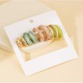 5Pairs Enamel Set Earrings Metal Earings Female.