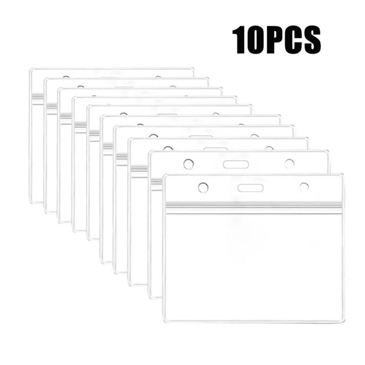 【Cathery Baby Store】Extra Thick ID Card Case Cover Badge Holder Clear PVC Card Holder Protective Shell