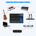 High-Performance - Bomge F7/F4 Bluetooth Portable Audio Mixer for Computer Recording - Reliable Accessory. 