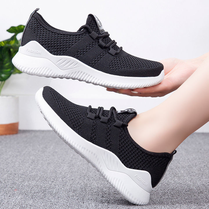 Popular%20Flying%20Woven%20Shoes2023Season%20New%20Women's%20Shoes%20Casual%20Sneakers%20Running%20Shoes%20Breathable%20Mesh%20All-Matching%20and%20Lightweight%20Trendy%20Shoes%20-%20Image%204