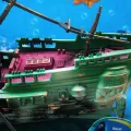 Large Aquarium Decoration Boat Aquarium Ship Air Split Shipwreck Fish Tank Decor. 