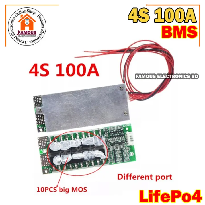 Lifepo4%20Bms%204s%2012V%20100A%20Protection%20Circuit%20Board%20With%20Balanced%20-%20Image%208