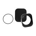 Camera Square Lens Hood Protect Cover 37/39/40.5/43/46/49/52mm for Canon Nikon Sony Fujifim X-T5 Leica Olympus SLR Accessories. 