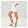 Cotton Gauze High Rise Pull-On Soft Shorts For Women.