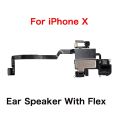 Inner Parts for iPhone X Charing Dock Front Camera Ear Speaker Flex Cable Power Volume Switch Taptic Engine All Screws Bracket. 