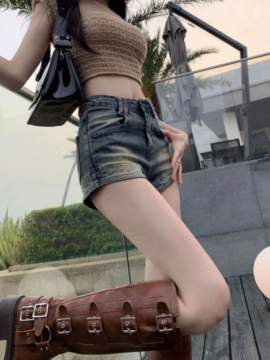 OUKABUYIPure%20Want%20Stretch%20Denim%20Shorts%20Women's%20Hot%20Pants%20for%20Hot%20Girls%20Summer%20New%20Outdoor%20High%20Waist%20Big%20Long%20Legs%20-%20Image%206