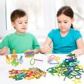 Building Toys, Straw Constructor Toys Up Grade Engineering Building Sets for Kids Develops Motor Skills and Logic Thinking, Fun Educational Toy Great for Gift. 