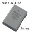 Nikon EN-EL14a D3100/D3200/D3300 D5100/D5200/D5300/D5500/5600 DSLR Camera Battery Nikon EN-EL14a. 