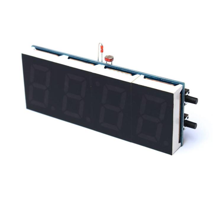 【Direct-sales】 Compact 4-digit DIY Digital LED Clock Kit Light Control ...