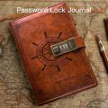 Vintage Diary with Lock B6 PU Cover Vintage Notebook 3. 