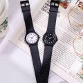 Men's Black Watch Silicone Strap Soft Business Small Wrist Watches For Men Male Clocks Montre Homme Relógio Reloj Mujer. 