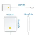 US2.0 Smart Card Reader for Bank ID Card Reader for Windows 7 8 10 Windows Vista. 