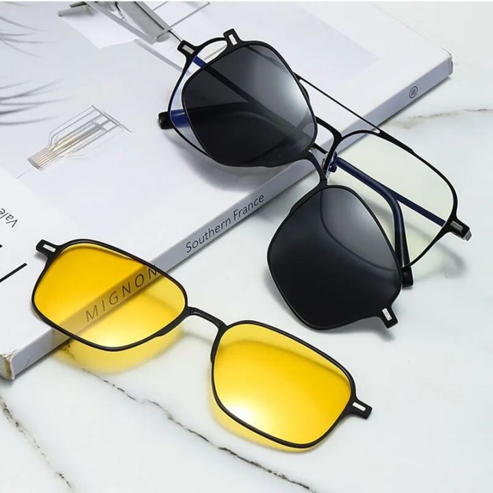 New Design In Magnetic Clip On Glasses High Quality Polarized