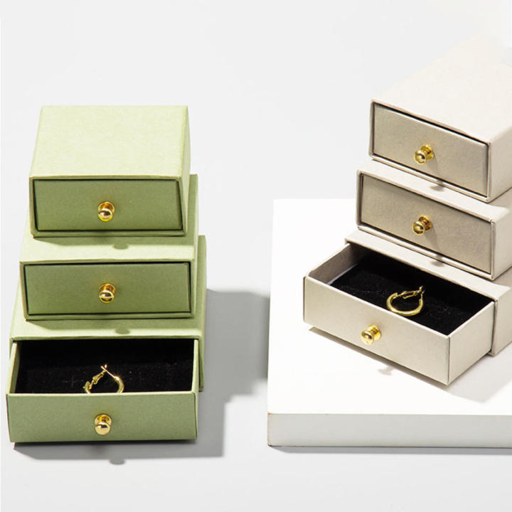 Stylish Display Solution For Jewelry Fashionable Necklace And Ring Display Trendy Jewelry Packaging Elegant Necklace And Ring Box Stylish Jewelry Box Drawer Box