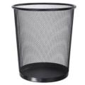 Mesh Waste Bin Lightweight Sturdy Scratch-resistant Dia250xH275mm Black Ref WB35 B.