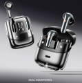 AWEI T79 ENC 2 Pair Noise Cancelling Heavy Bass Bluetooth Earphone Black. 