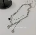 Korean Stainless Steel Choker Layered Necklace For Girls and Women For Party. 