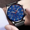 DEYROS Top Men's Brand Watches Fashion Luxury Mens Ultra-thin Steel Mesh Belt Quartz Wrist Watch For Men Waterproof Casual Classic Jam Tangan Lelaki / Man.