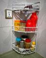 Metal corner rack 3 Layer Kitchen spice jar pots organizer Drying Rack.