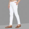 Stylish White Cotton Pant Pajama For Men. 
