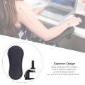 【happy one】Rotating Computer Arm Rest Pad, Ergonomic Adjustable PC Wrist Rest Extender, Desk Attachable Mouse Pad Health Care A.