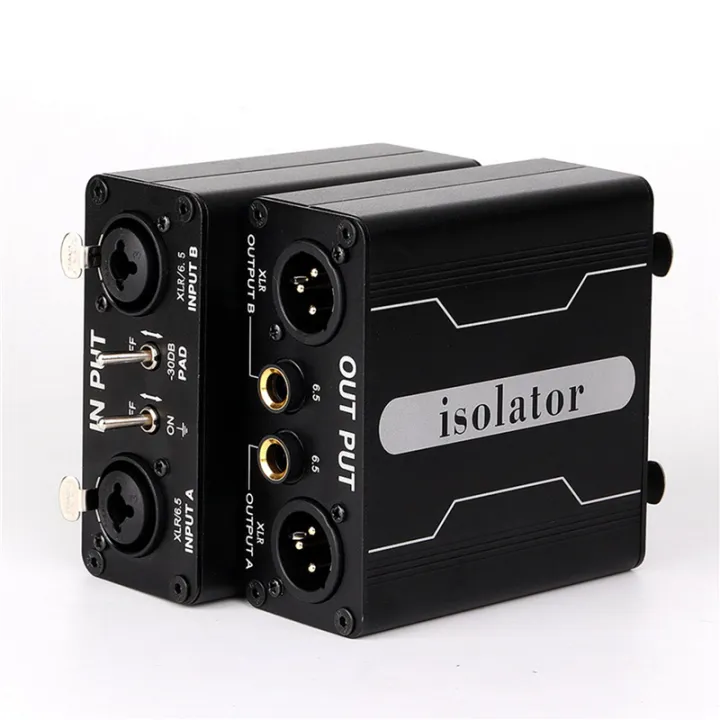 TWEXQNY%204X%20GX200%20Audio%20Isolator%20Dual-Channel%206.5%20XLR%20Mixer%20Audio%20Isolator%20Current%20Sound%20Noise%20Mixer%20Microphone%20Common%20Ground%20-%20Image%208