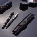 Antique Leather Pen Case Fountain Handmade Sleeve Bag Pouch Protector for Single Pen Stylus Ballpoint 7 * 1.2''. 