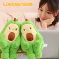 Loveseason Get Cozy with Cute Cartoon Avocado Plush Toy The Perfect Fluffy Fruit Doll for Any Lover Use It As A Sleeping Pillow Home Decoration Or Gift Birthdays Christmas Its Fine Craftsmanship Durable Design Make Must-have Plushie Collection. 