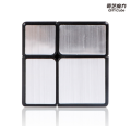 Mirror 2x2x2 Rubiks cube Silver mirror 2x2 mirror rubiks cube 2x2 mirror 3d puzzle.