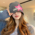 Retro Fashion Raw Edge XINGX Embroidery Head-Wrapping Hat Female Hop Street Internet Celebrity Sweet Cool Pile Heap Cap Autumn and Winter Warm. 