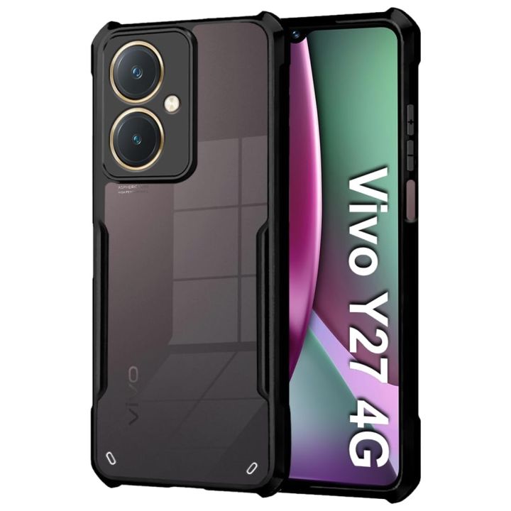 Rm For Vivo Y27 Xundd Case Shockproof Mobile Back Cover Clear Case Hybrid Transparent Hard Cover Casing - Phone Back Cover Case