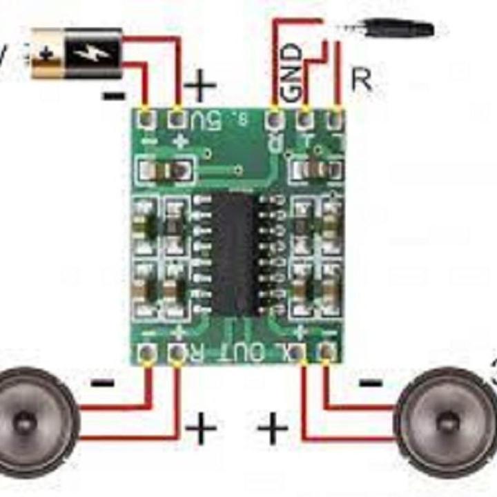 combo offer 5v Bluetooth Stereo audio receiver and Mini Digital Power Amplifier Drive Board 3W +3W circuit Board