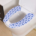 Washable Bathroom Adhesive Cloth Toilet Seat Pad. 