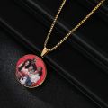 Customize Photo Pendant Necklace Stainless Steel Personalized Picture Necklaces Heart Pendants Friend Family Jewelry Gifts. 