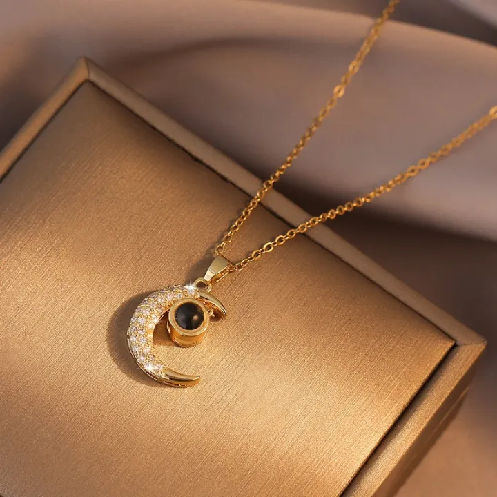 Stainless%20steel%20Star%20Moon%20LustroGold%20Chain%20For%20Girl%20-%20Image%202