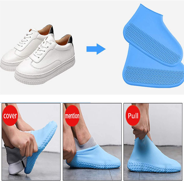 Silicone%20Waterproof%20Shoe%20Covers%20Reusable%20Rain%20Boots%20Shoes%20Protector%20Anti-slip%20Rubber%20Shoe%20Covers%20for%20Indoor%20Outdoor%20Rainy%20Days%20-%20Image%204