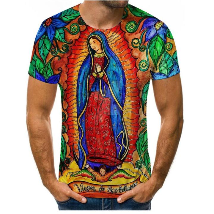 Graffiti T-shirt men's painting picture 3D printing -hop street clothing loose and comfortable fabric O-neck men's T-shirt