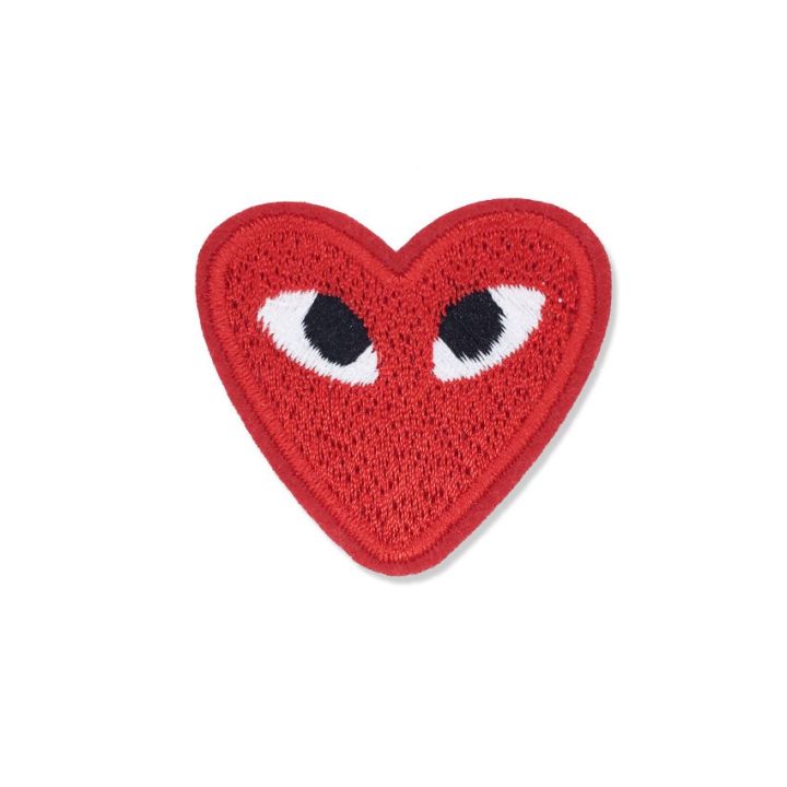 Electric%20Embroidery%20Embroidery%20Patch%20Applique%20Fashion%20Brand%20Logo%20Armband%20CDG%20Play%20Rei%20Kawakubo%20Eye%20Heart%20Shape%20-%20Image%206