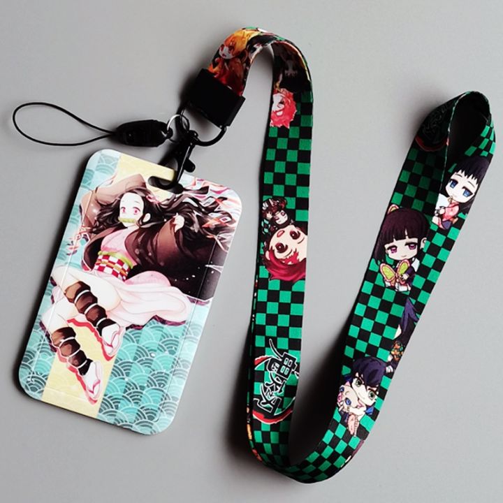 【Aesth Diary Store】（NEW）Anime Demon Slayer: Kimetsu Yaiba Kamado Tanjirou Nezuko Credit Card ID Holder Bag Student Business Card Cover