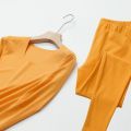 GCAROL Women Double-side Velvet Thermal Underwear 2 Pcs Sets Winter Autumn High Waist Pants Warm Soft to Body Plus Size 5XL. 