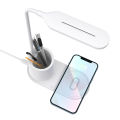 New wireless charger 15W fast charging LED desk lamp stepless dimming pen holder storage office study desktop desk lamp. 