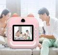 Instant Camera Printer with Mini Printer For Mini Digital Camera -Children Instant Fun Print Camera Kids Video Photography Digital Photo Camera Mini Thermal Printer With Free 3 Piece Thermal Paper-Best Gift For Children. 