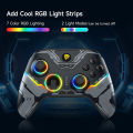 o Switdows, N joystick game controller EasySMX X15 wireless PC controller, Bluetooth controller, suitable for PC Winintendch, Android/iOS, RGB, Hall effect. 
