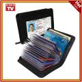 Universal Lock Wallet Secure RFID Blocking Credit Card Purse / Dompet Kartu Kredit Anti RFID - Black.