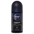 International Germany product Deodorant Roll on NIVEA MEN Deep Black Carbon Impact used for male - 50 ml. 